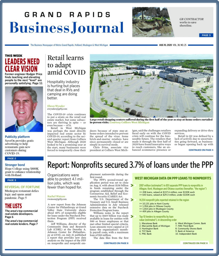Grand Rapids Business Journal cover